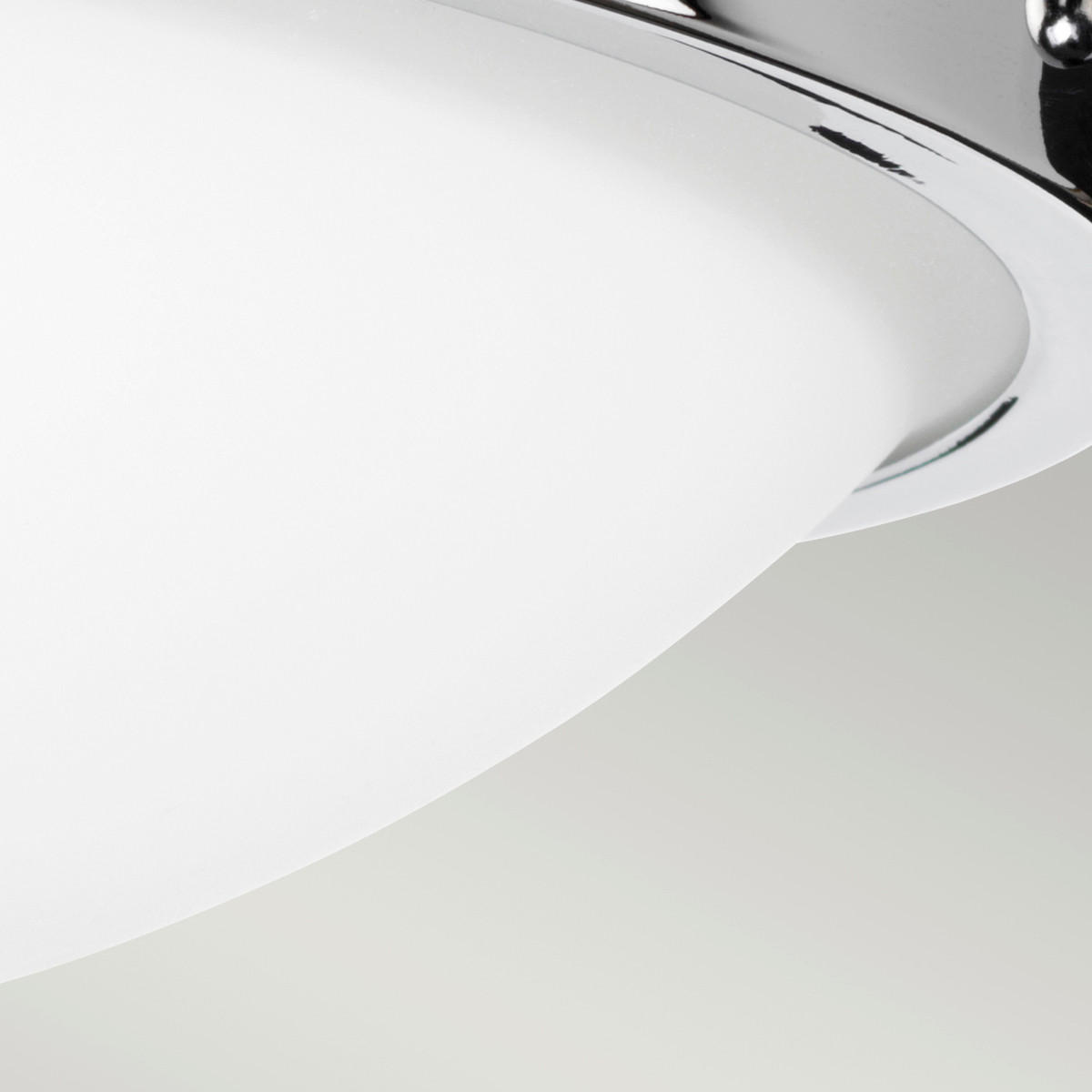 DECKENLEUCHTE  31.8/10.8  cm    - Chromfarben, Basics, Glas/Metall (31.8/10.8 cm) - Elstead Lighting