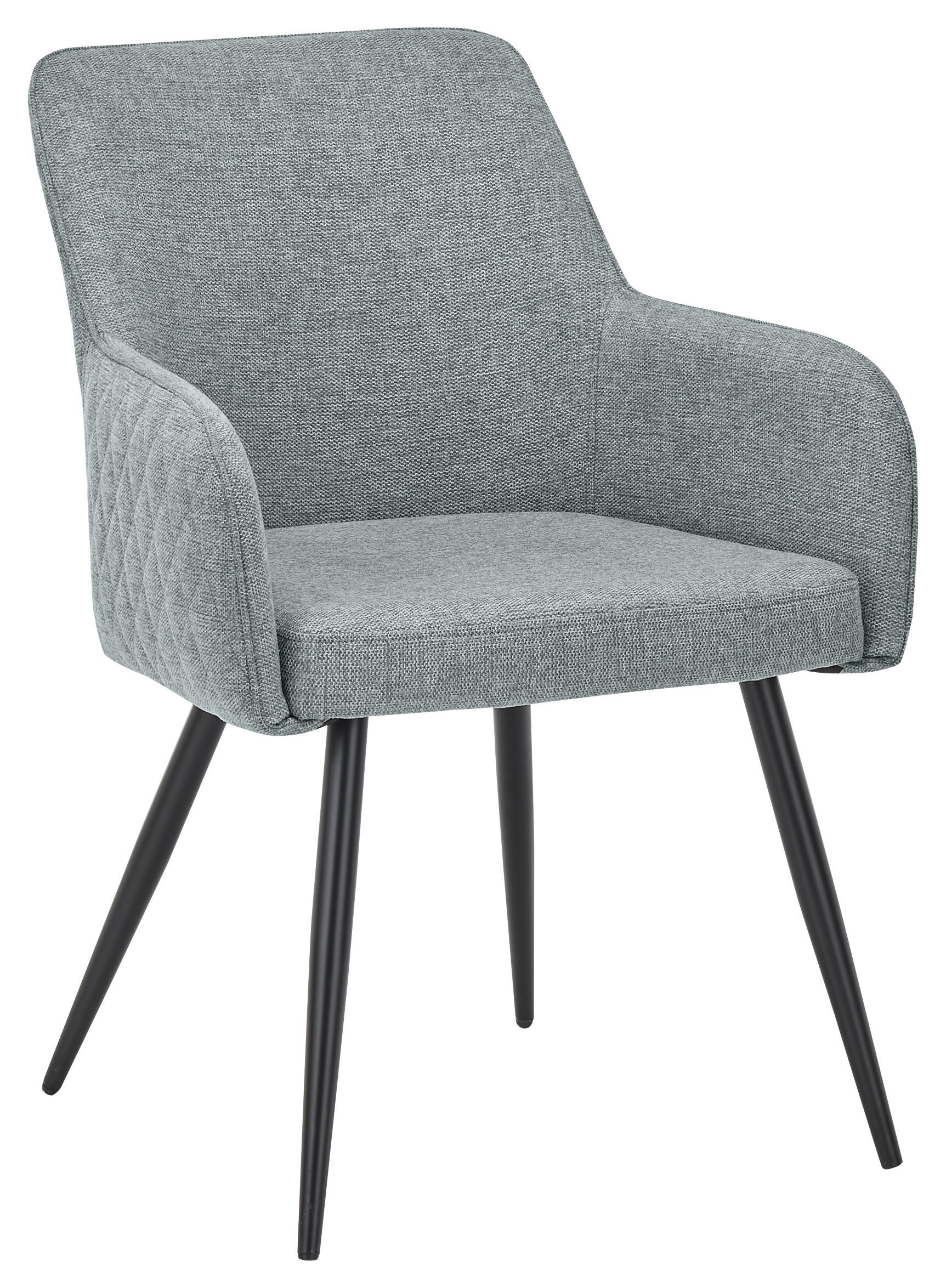 ARMLEHNSTUHL  in Eisen  - Schwarz/Grau, Design, Kunststoff/Metall (61/85/64cm) - SetOne by Musterring