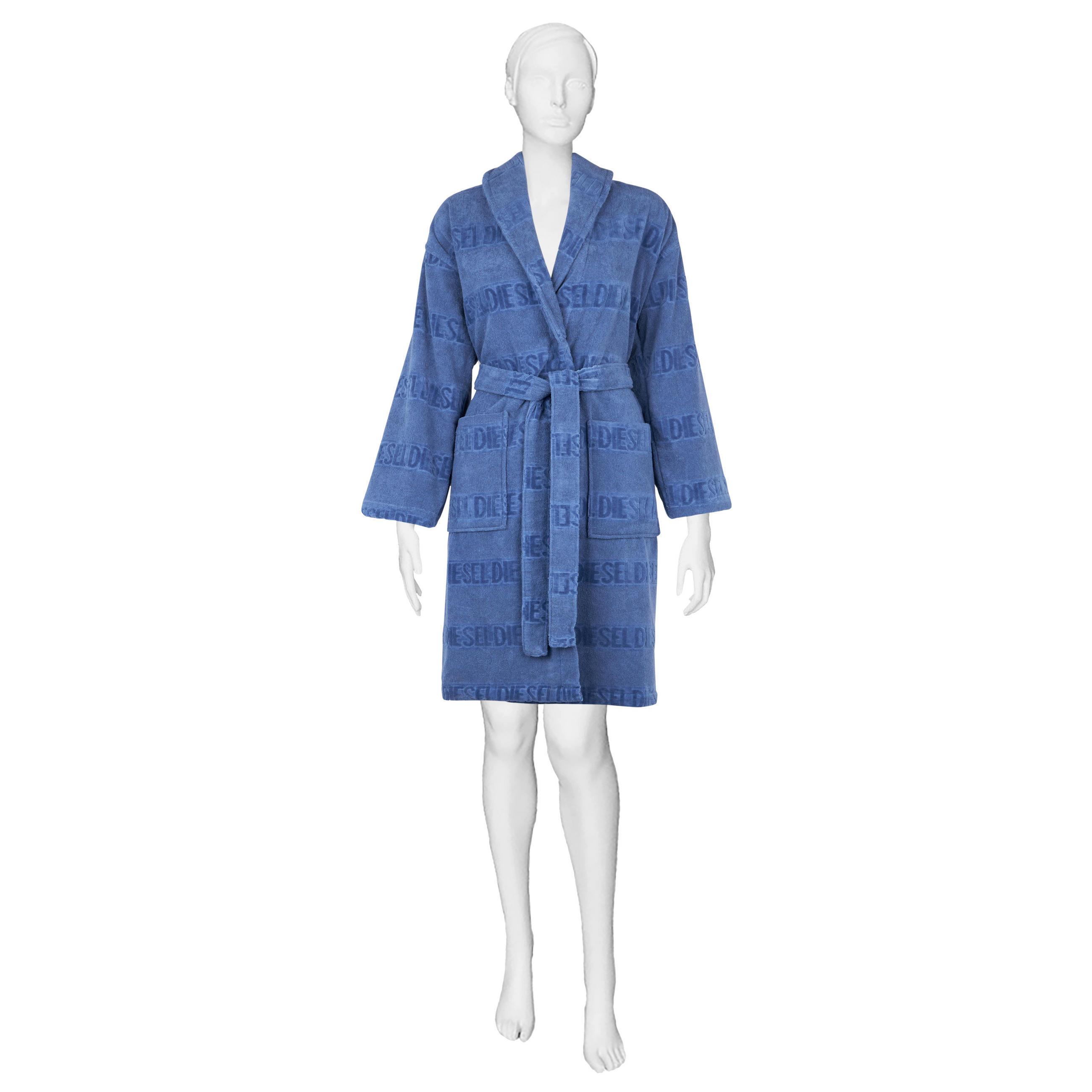 BADEMANTEL S/M Unisex  - Blau, Basics, Textil (S/Mnull) - Diesel