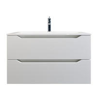 KOMBINOVANI UGRADNI UMIVAONIK  bela  - bela, Dizajnerski, pločasti materijal/keramika (70/60/46cm) - Xora