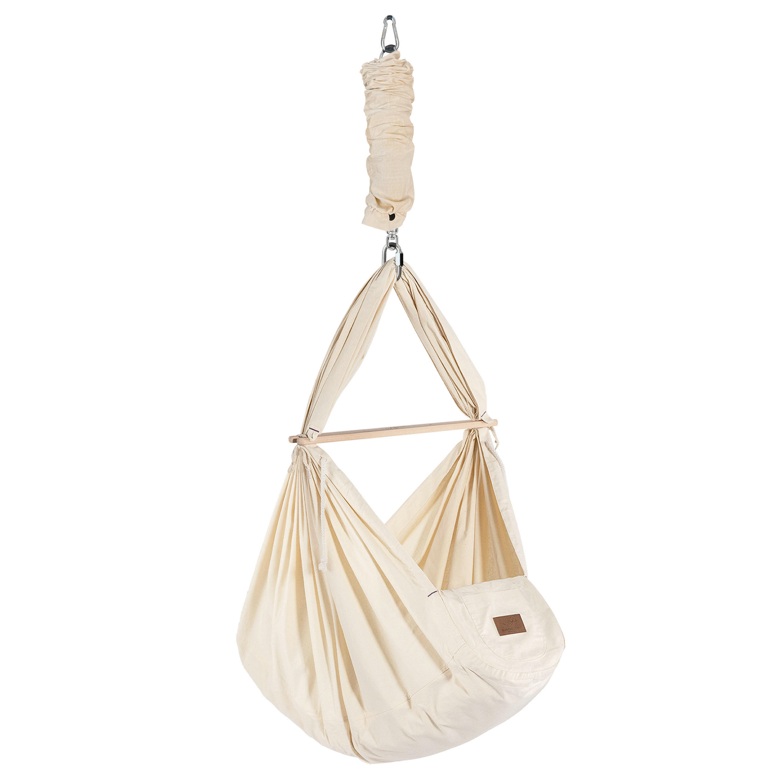 FEDERWIEGE Buche  Beige  - Beige, Basics, Holz/Textil (137/30/147cm) - SCHMUSEWOLKE