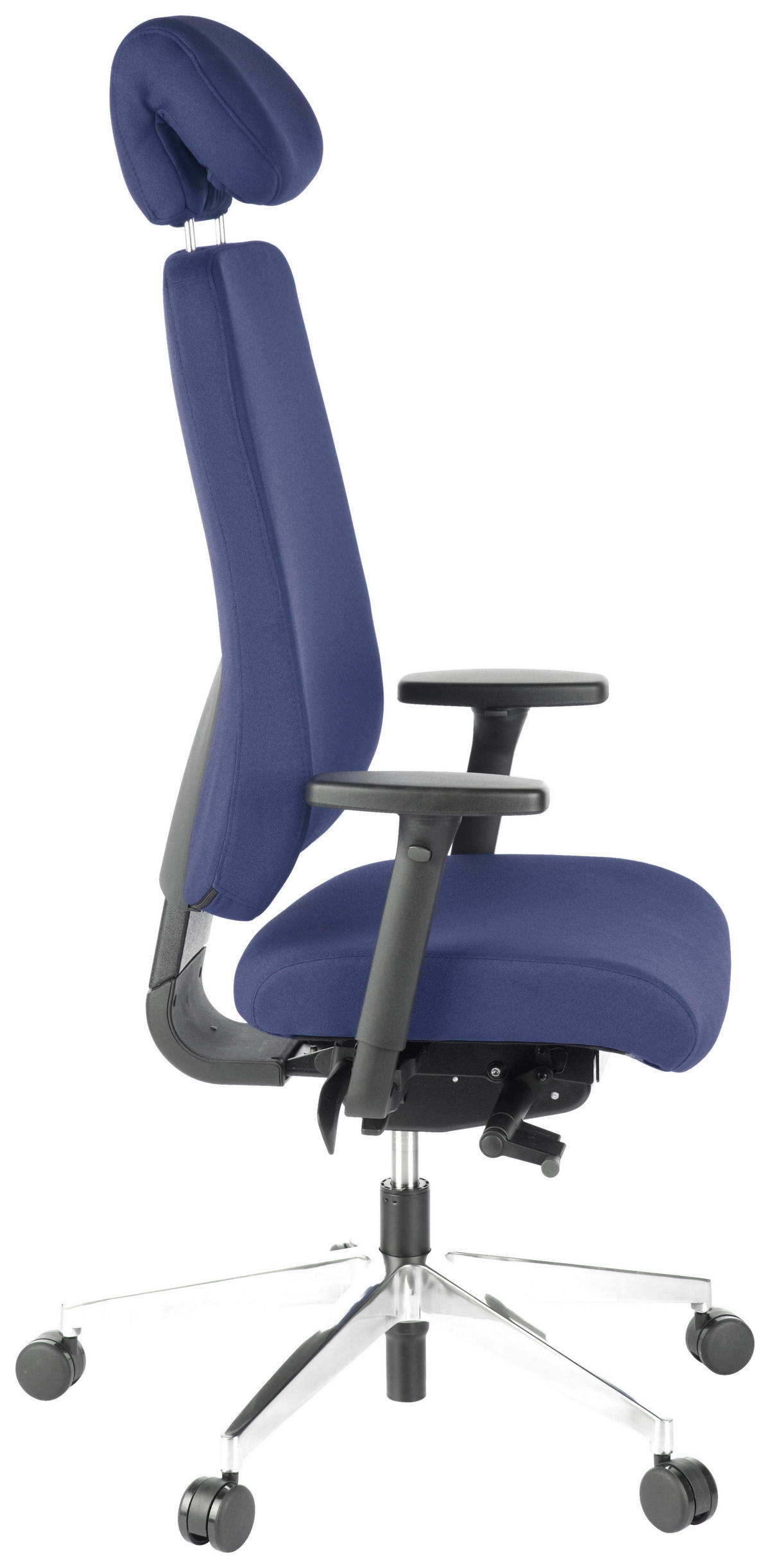 DREHSTUHL Flachgewebe Dunkelblau  - Dunkelblau, MODERN, Kunststoff/Textil (70/148/65cm) - MID.YOU