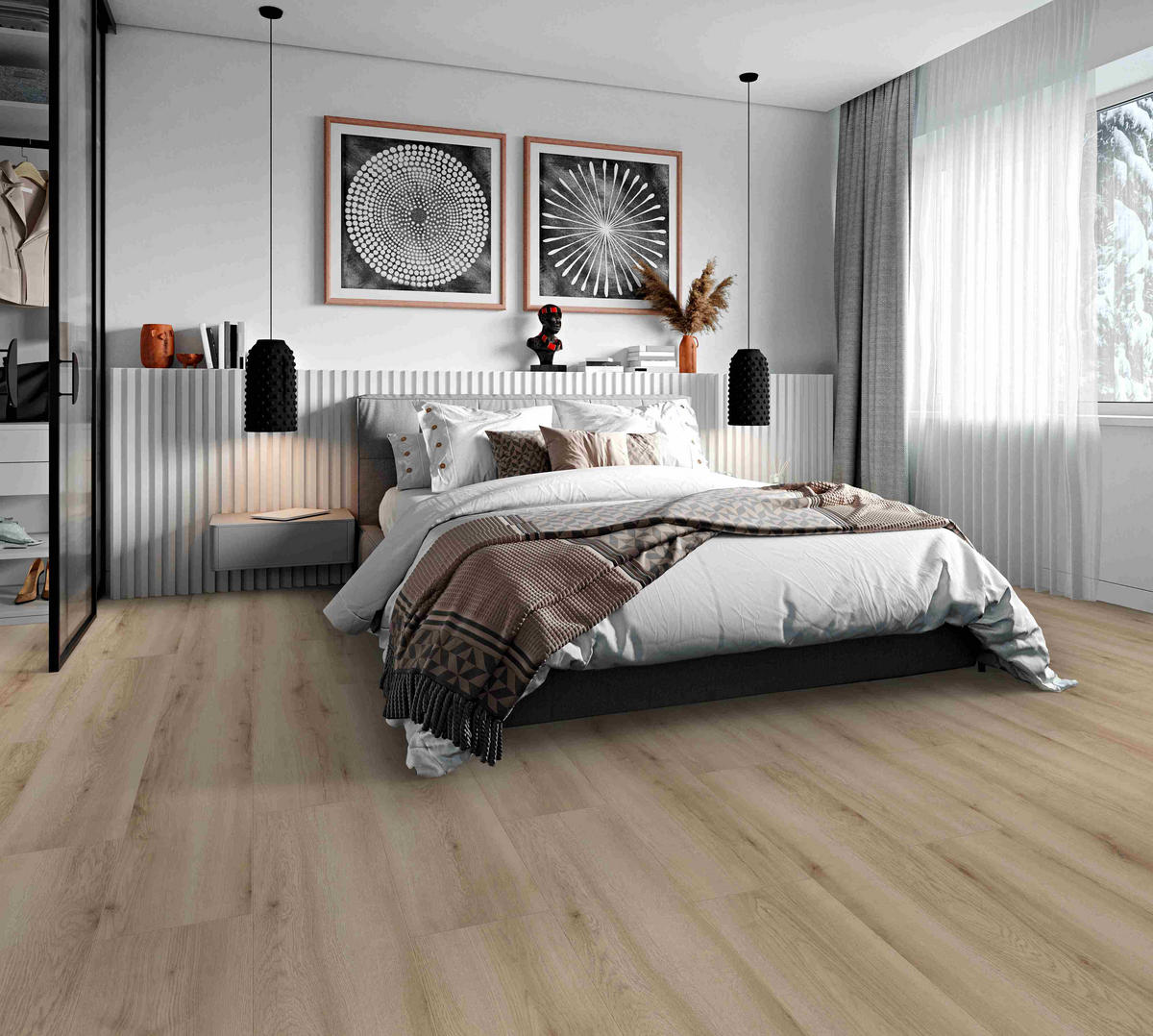 LAMINATBODEN Eiche Montafon Venda Atlas  per  m² - Eichefarben, KONVENTIONELL, Holzwerkstoff (138/24,4/0,8cm) - Venda