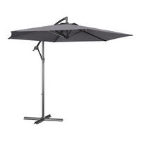 SONNENSCHIRM 300 cm   - Dunkelgrau, Trend, Textil/Metall (300cm) - Ambia Garden