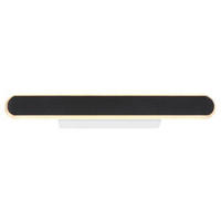 LED-WANDLEUCHTE Victoria 40/6/4,8 cm   - Schwarz, Basics, Kunststoff/Metall (40/6/4,8cm) - Globo