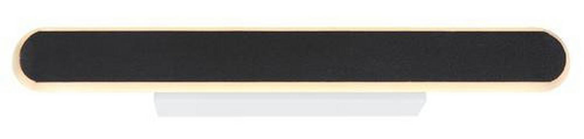 LED-WANDLEUCHTE Victoria 40/6/4,8 cm   - Schwarz, Basics, Kunststoff/Metall (40/6/4,8cm) - Globo