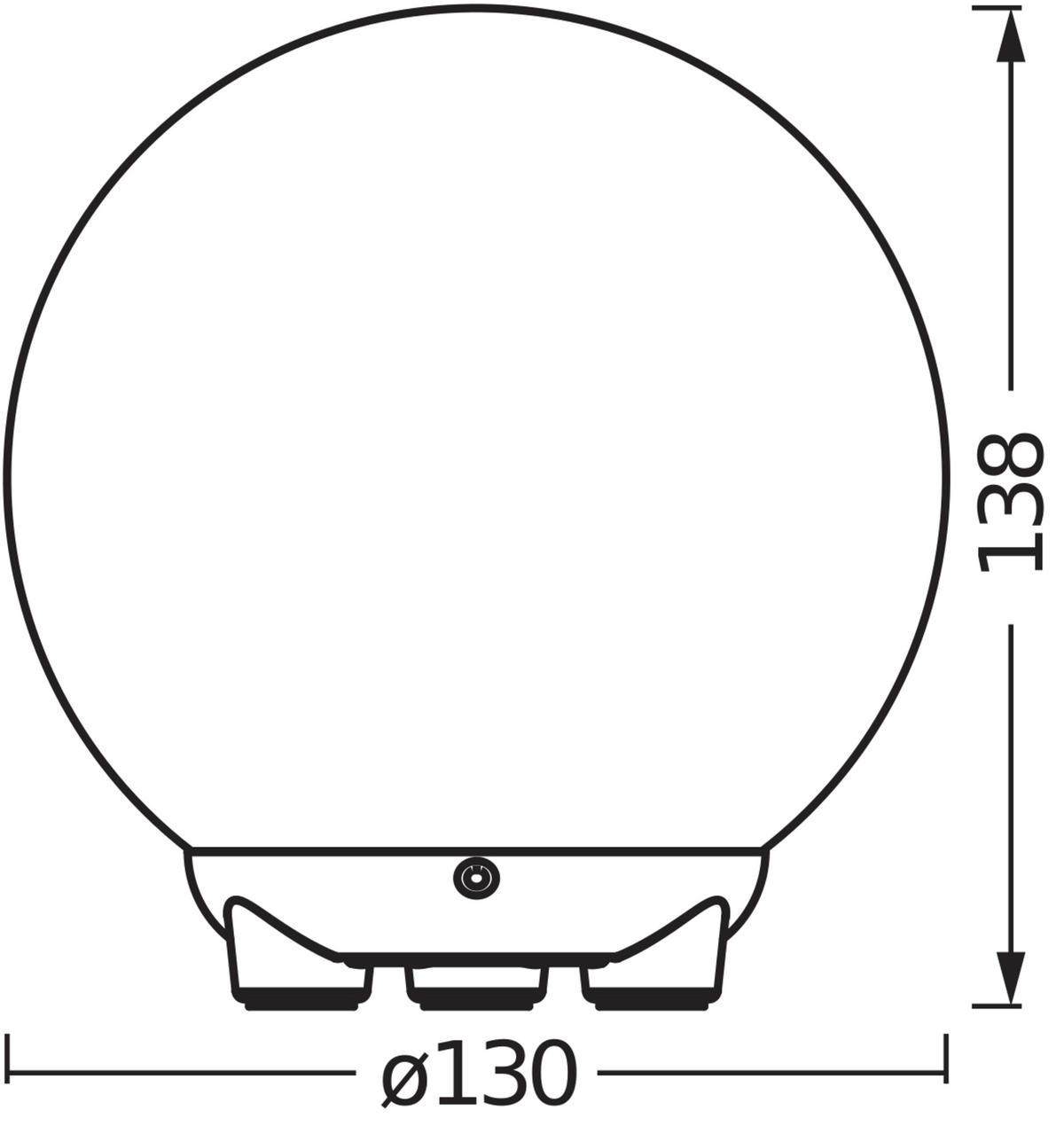 STIMMUNGSLEUCHTER Smart+ Wifi Ball Magic 13/13,8 cm   - Weiß, Basics, Glas/Kunststoff (13/13,8cm) - Ledvance