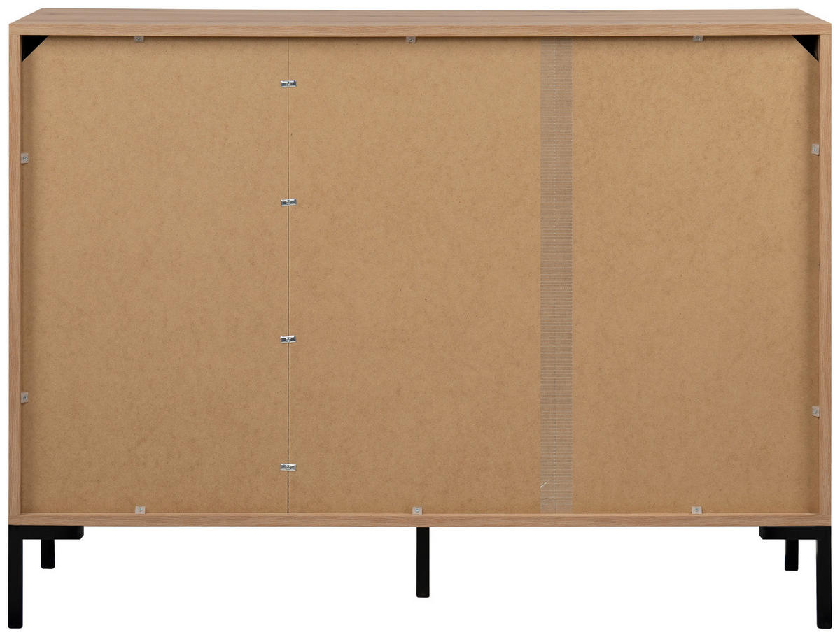 KOMMODE  in 120/87/40 cm  - Schwarz/Eiche Artisan, Design, Holzwerkstoff/Metall (120/87/40cm) - MID.YOU
