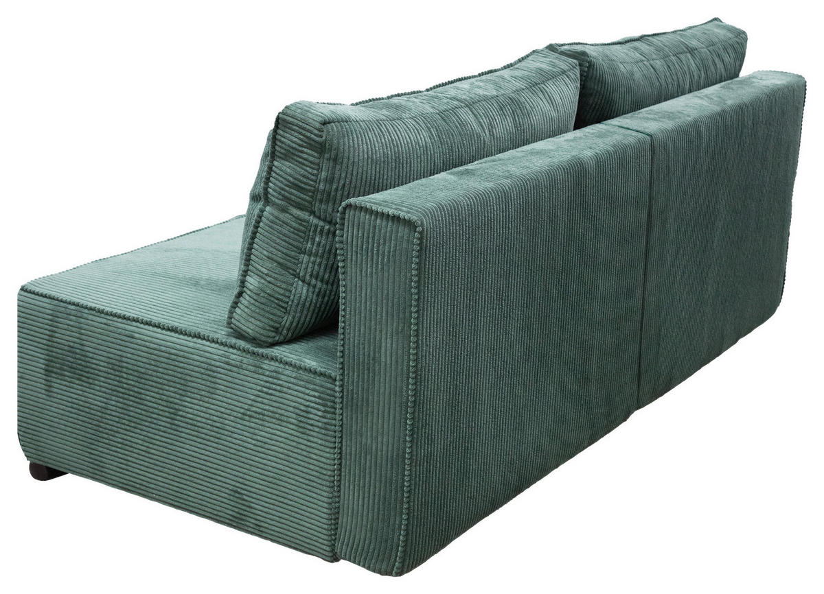 SCHLAFSOFA Struktur Grün  - Schwarz/Grün, Design, Kunststoff/Textil (202/90/99cm) - MID.YOU