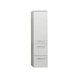 MIDISCHRANK 30/123/33 cm  - Chromfarben/Weiß, KONVENTIONELL, Holzwerkstoff/Metall (30/123/33cm) - Xora