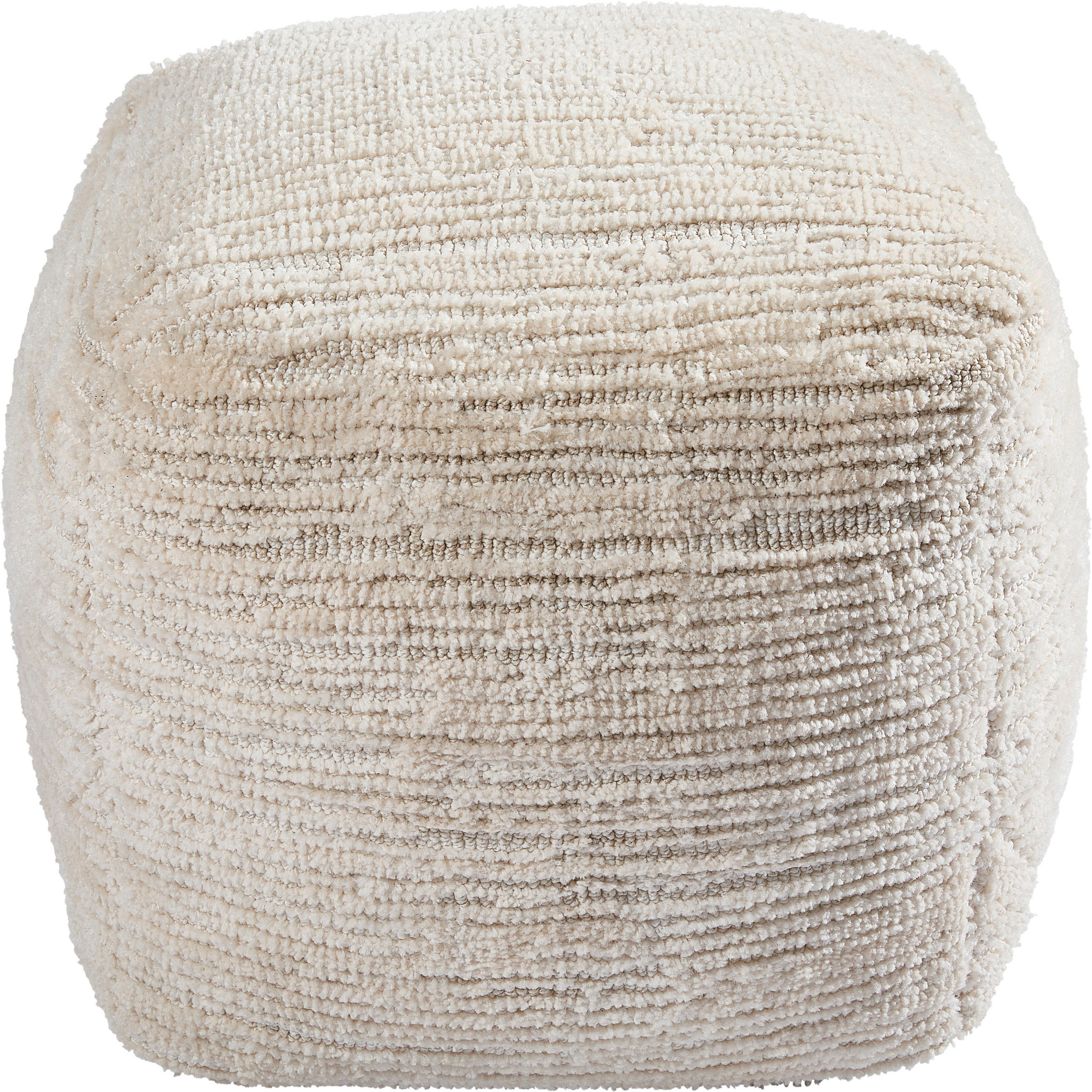 POUF Uni Beige 40/40/40 cm  - Beige/Naturfarben, Trend, Textil (40/40/40cm) - Novel