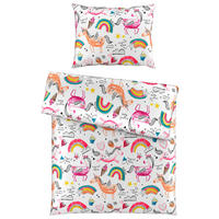DETSKÉ OBLIEČKY S JEDNOROŽCAMI 140/200 cm  - pink, Konventionell, textil (140/200cm) - Ben'n'jen