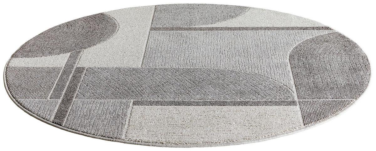 WEBTEPPICH 160 cm Valencia Grau, Hellgrau, Dunkelgrau  - Dunkelgrau/Hellgrau, Design, Textil (160cm)