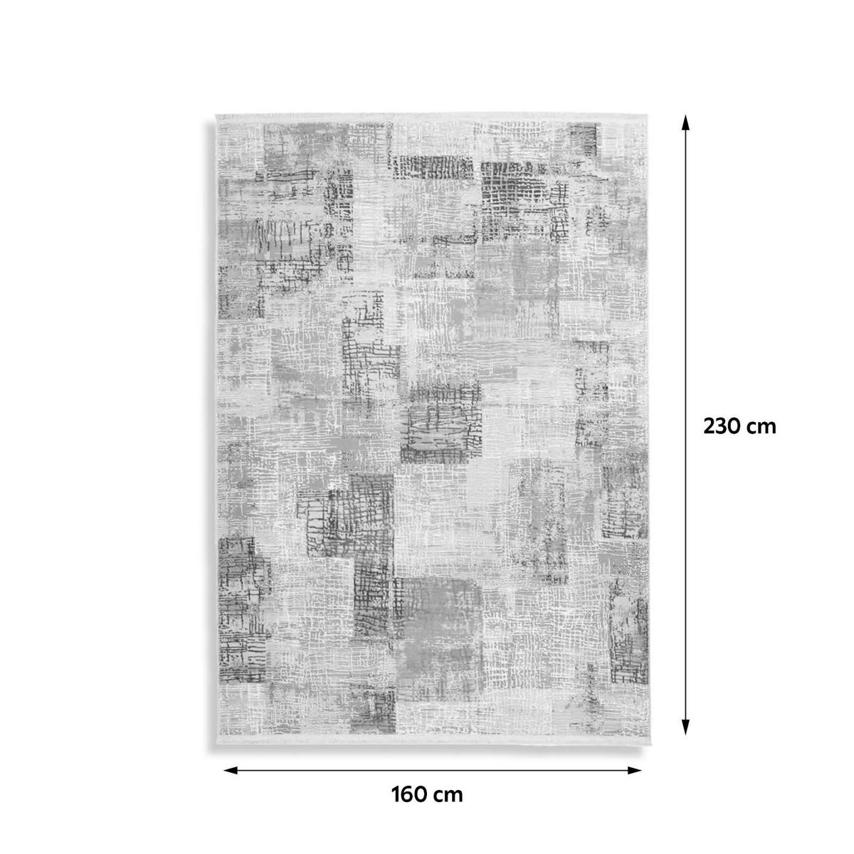 VINTAGE-TEPPICH 160/230 cm Akropolis Grau, Silberfarben  - Silberfarben/Grau, Design, Textil (160/230cm) - Kayoom