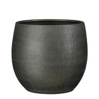 KVETNÍK keramika, 26.5/27 cm - antracitová, Basics, keramika (26.5/27cm)