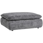 HOCKER Struktur Grau  - Schwarz/Grau, KONVENTIONELL, Kunststoff/Textil (115/42/85cm) - Hom`in