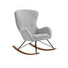 SCHAUKELSTUHL in Eichefarben, Hellgrau  - Eichefarben/Hellgrau, MODERN, Holz/Textil (70/102/94cm) - Livetastic