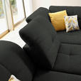 ECKSOFA in Chenille Anthrazit  310/240 cm  - Anthrazit/Schwarz, Design, Textil/Metall (310/240cm) - Xora