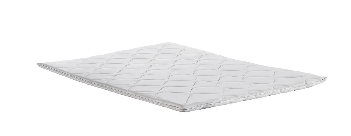 TOPPER DREAM SYNC TOPPER 180/200 cm Höhe ca. 6 cm  - Weiß, Basics, Textil (180/200cm) - Livetastic