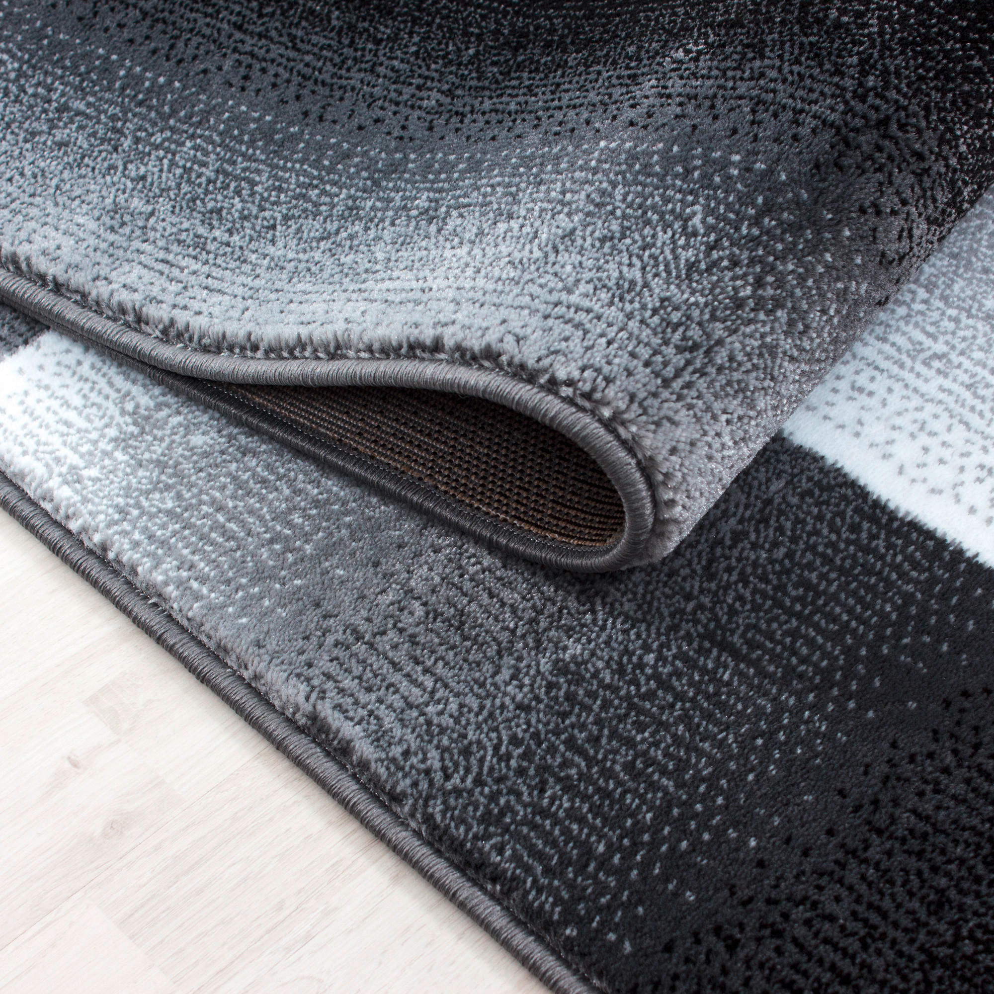 FLATVÄVD MATTA 240/340 cm Miami  - svart, Design, textil (240/340cm) - Novel