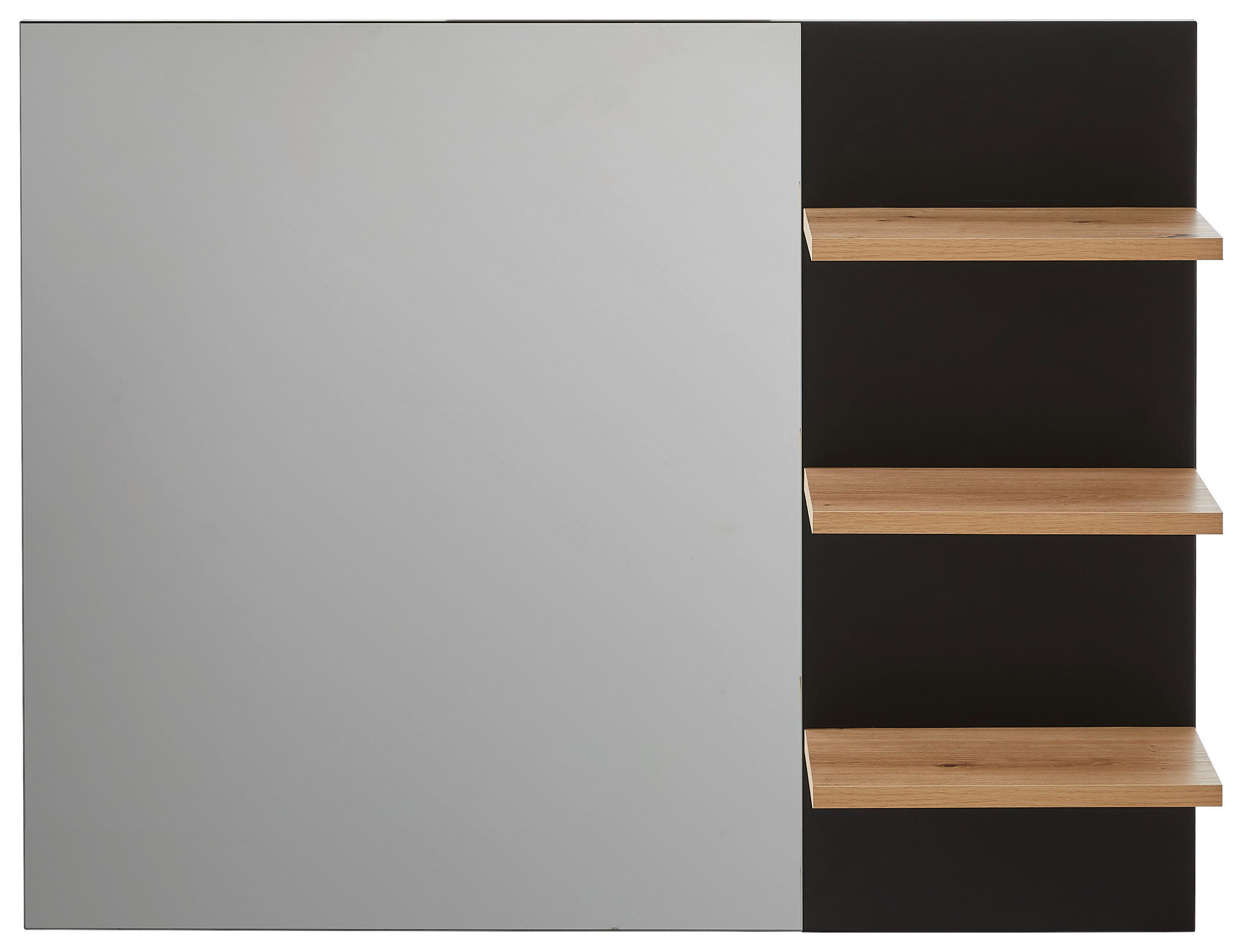 WANDSPIEGEL Schwarz - Schwarz, MODERN, Glas (90/70/18cm) - Xora