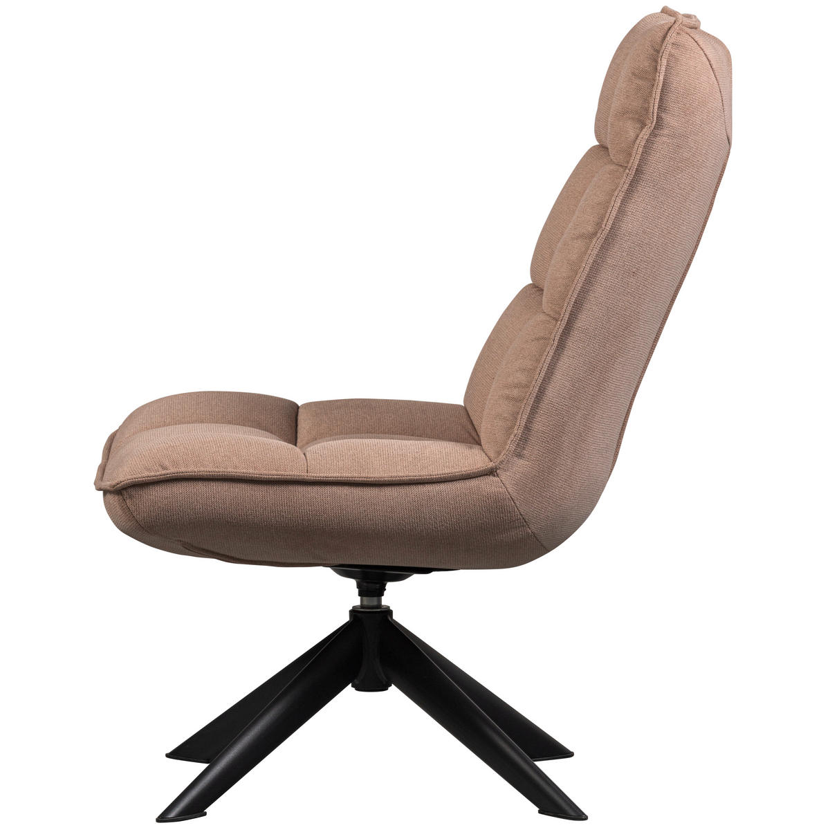 SESSEL in Webstoff Sandfarben  - Sandfarben/Schwarz, Design, Textil/Metall (70/97/85cm) - Livetastic