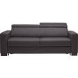 SCHLAFSOFA in Webstoff Dunkelgrau - Wengefarben/Dunkelgrau, Design, Holz/Textil (202/82/101cm) - Novel