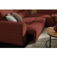 ECKSOFA  in Chenille Rostfarben  284/205 cm  - Rostfarben/Schwarz, Design, Kunststoff/Textil (284/205cm) - Xora