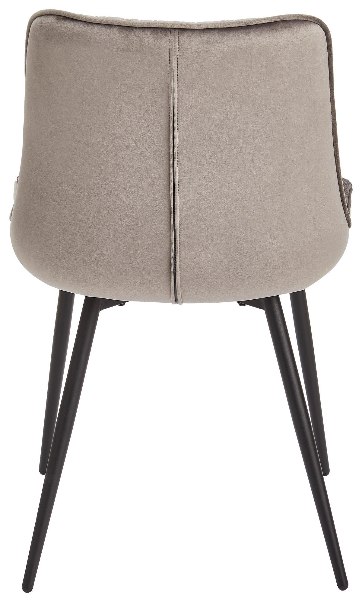 STUHL  in Eisen Samt  - Schwarz/Grau, Modern, Holz/Textil (52/85/59cm) - Livetastic