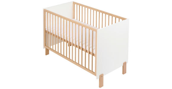 GITTERBETT-KOMPLETTSET 124,5/64,5/79 cm  - Braun/Weiß, Basics, Holz/Textil (124,5/64,5/79cm) - My Baby Lou