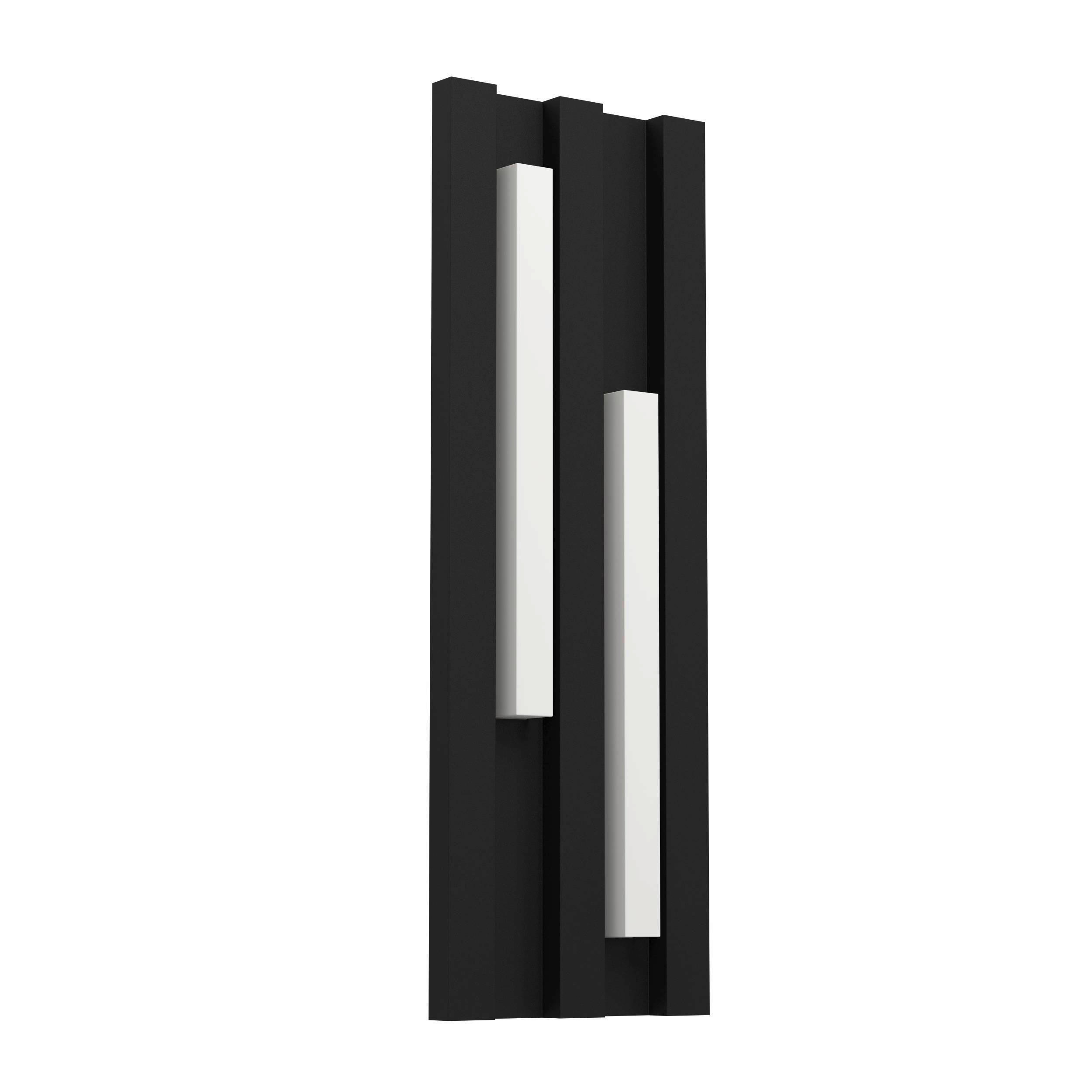 AUßENWANDLEUCHTE Fandina 14,5/5,5/41,5 cm   - Schwarz/Weiß, Trend, Kunststoff/Metall (14,5/5,5/41,5cm) - Eglo