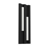 AUßENWANDLEUCHTE Fandina 14,5/5,5/41,5 cm   - Schwarz/Weiß, Trend, Kunststoff/Metall (14,5/5,5/41,5cm) - Eglo