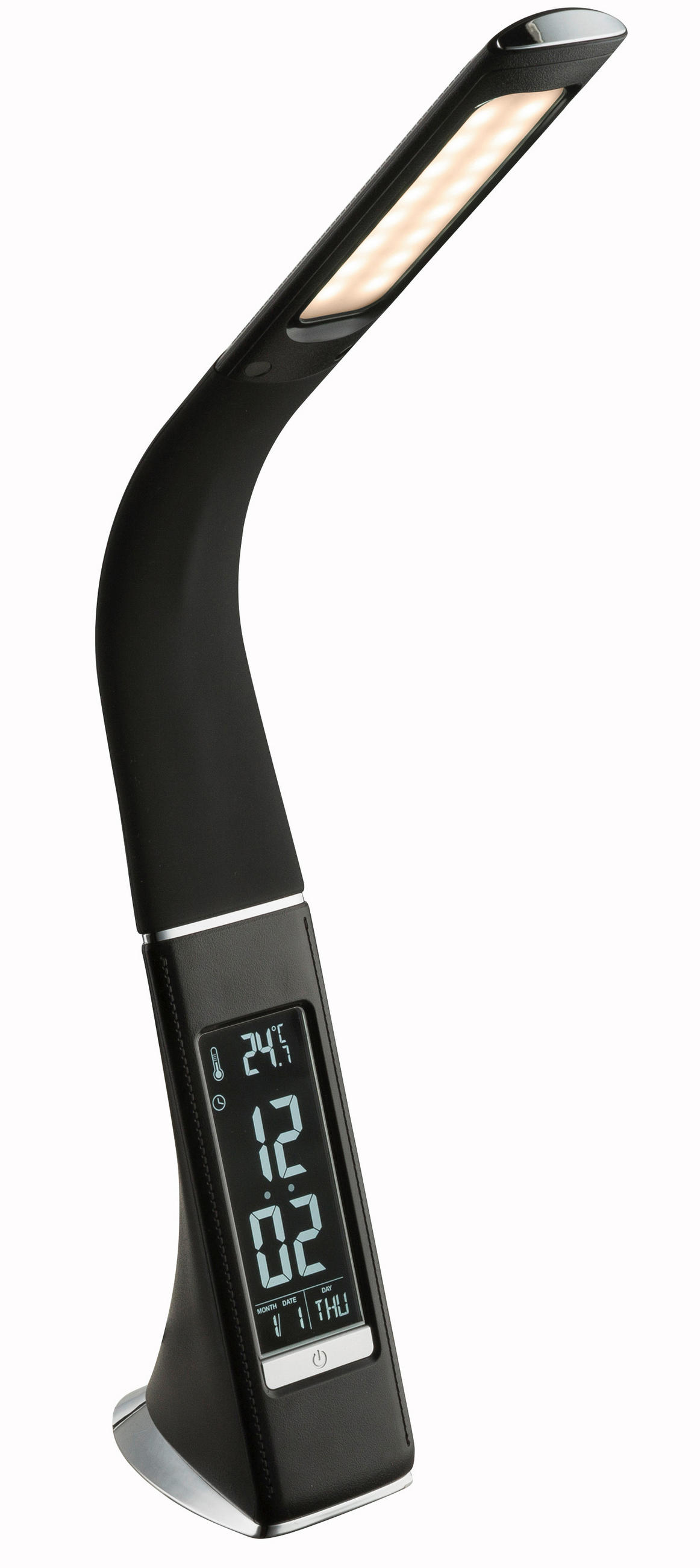 STOLNÍ LED LAMPA, 25/7/50 cm - černá, Design, kov/plast (25/7/50cm) - Globo