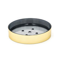 SEIFENSCHALE Kunststoff  - Goldfarben, Basics, Kunststoff (11,3/2,4cm) - Sadena