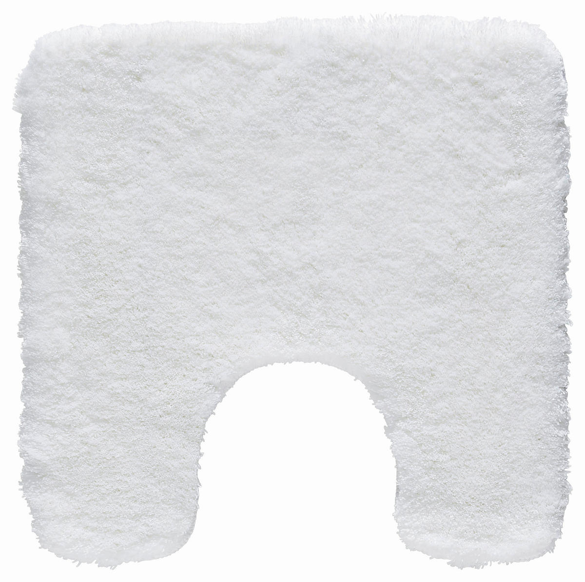 WC-VORLEGER Weiß 55/55 cm  - Weiß, Basics, Kunststoff/Textil (55/55cm) - Kleine Wolke