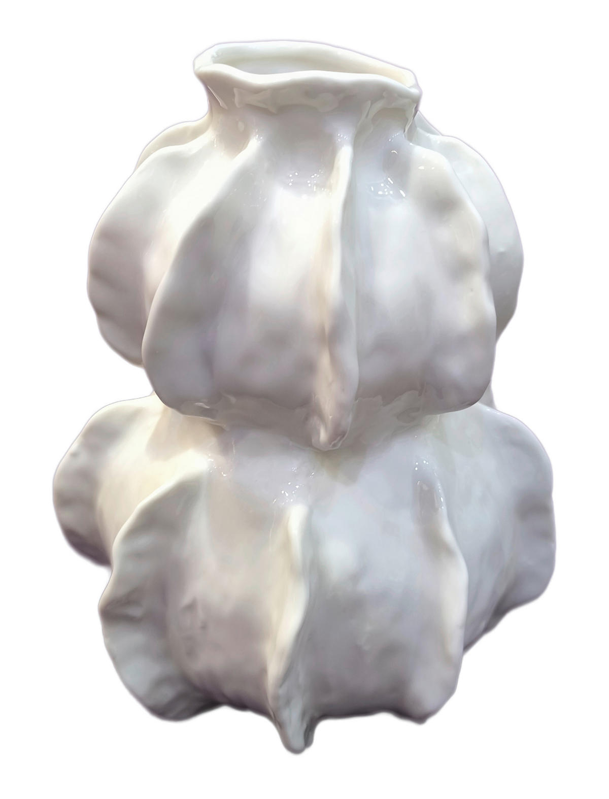 VASE 18 cm  - Weiß, Trend, Keramik (14,5/18cm)