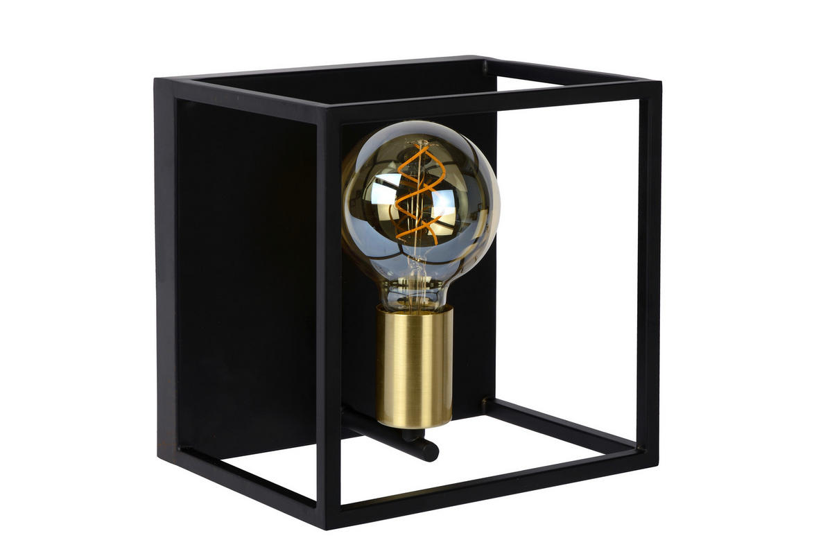 WANDLEUCHTE Ruben  22/18/22 cm   - Schwarz, Basics, Metall ( 22/18/22cm) - Lucide