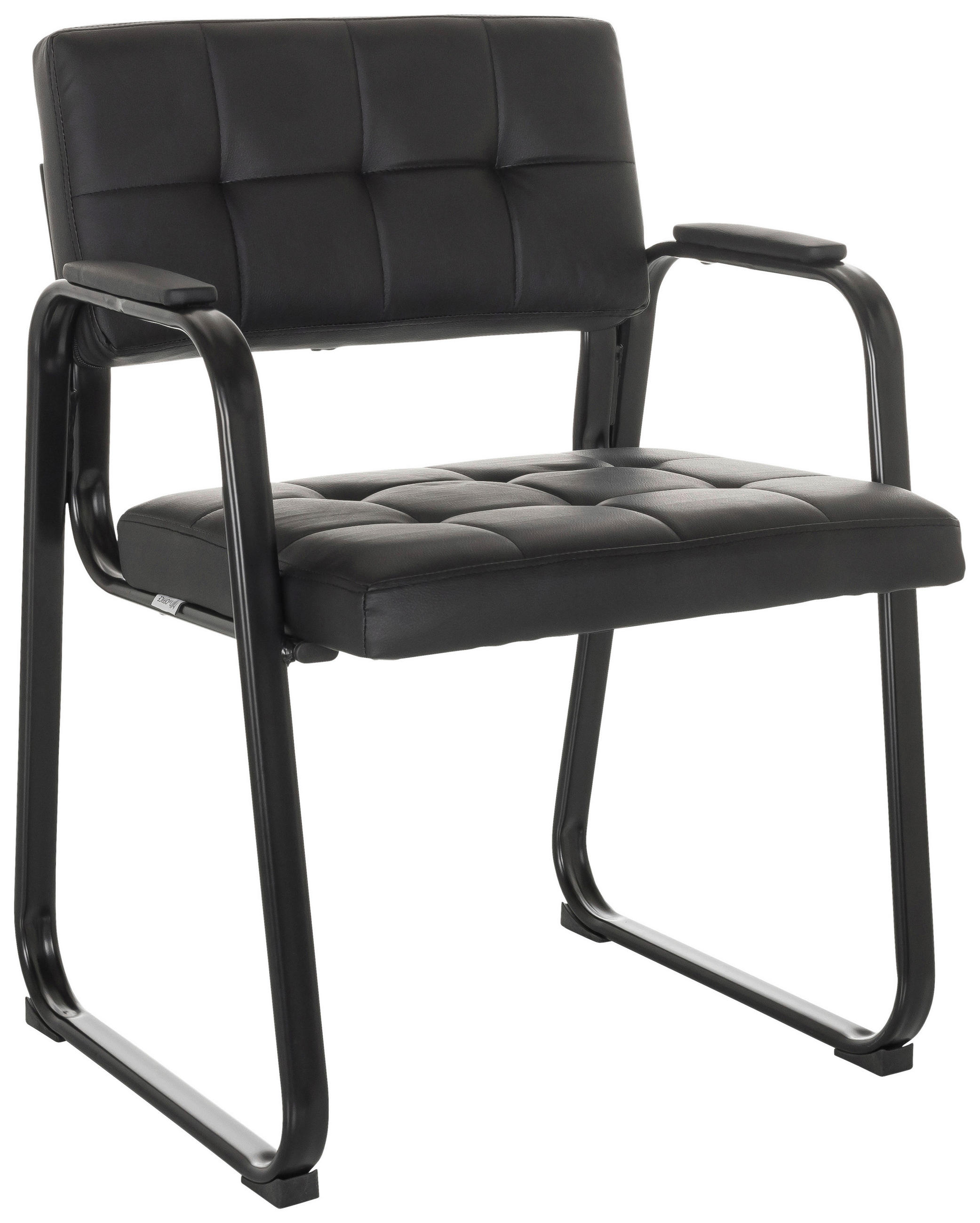 KONFERENČNI STOL tekstil črna  - črna, Basics, kovina/tekstil (58/79/55cm) - MID.YOU