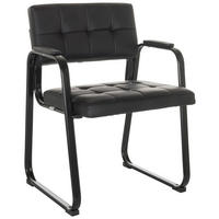 KONFERENČNI STOL tekstil črna  - črna, Basics, kovina/tekstil (58/79/55cm) - MID.YOU