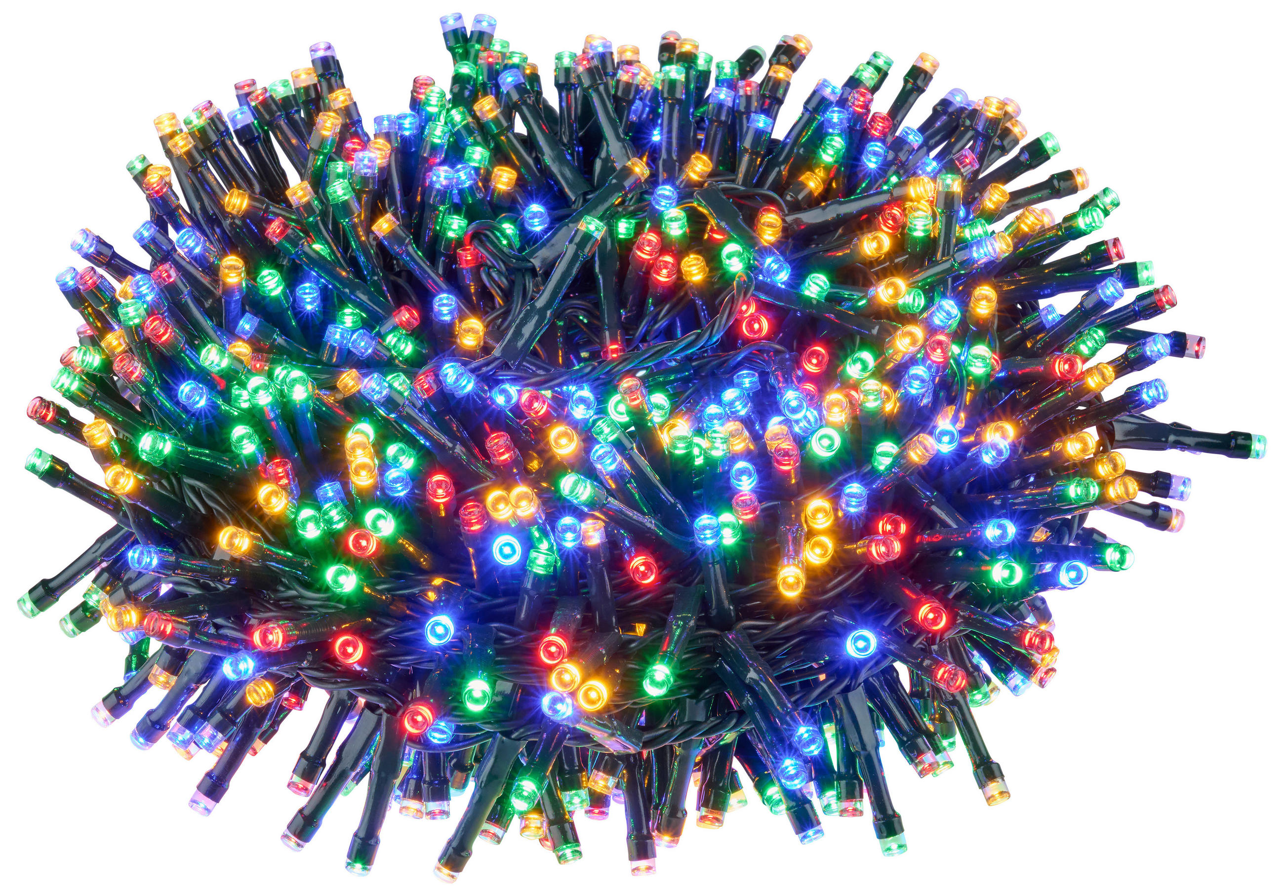 LICHTERKETTE 1600 cm  - Grün, KONVENTIONELL, Kunststoff (1600cm) - X-Mas