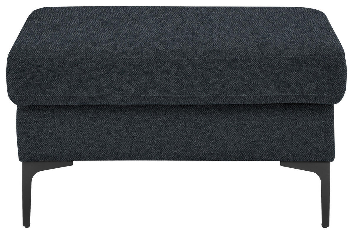 3-SITZER-SOFA in Flachgewebe Anthrazit  - Anthrazit/Schwarz, Design, Textil/Metall (226/89/97cm) - Pure Home Lifestyle