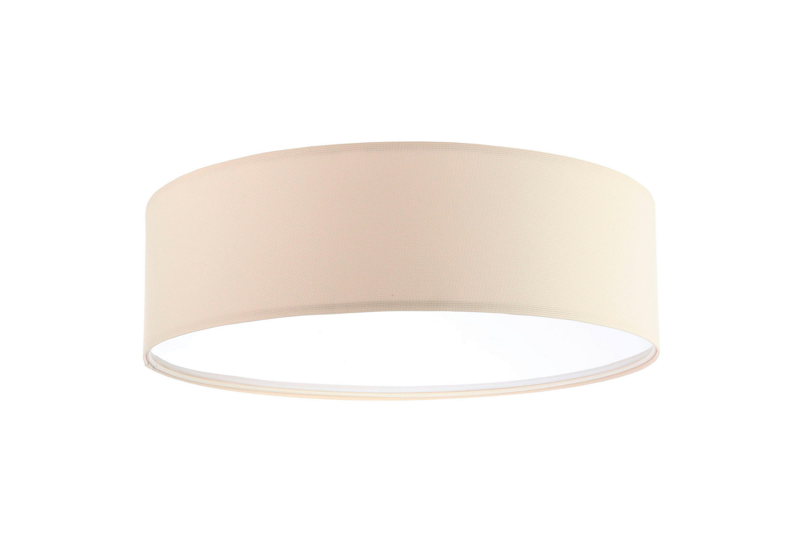 DECKENLEUCHTE Lumi Light 50/20 cm   - Creme, Design, Kunststoff/Textil (50/20cm)