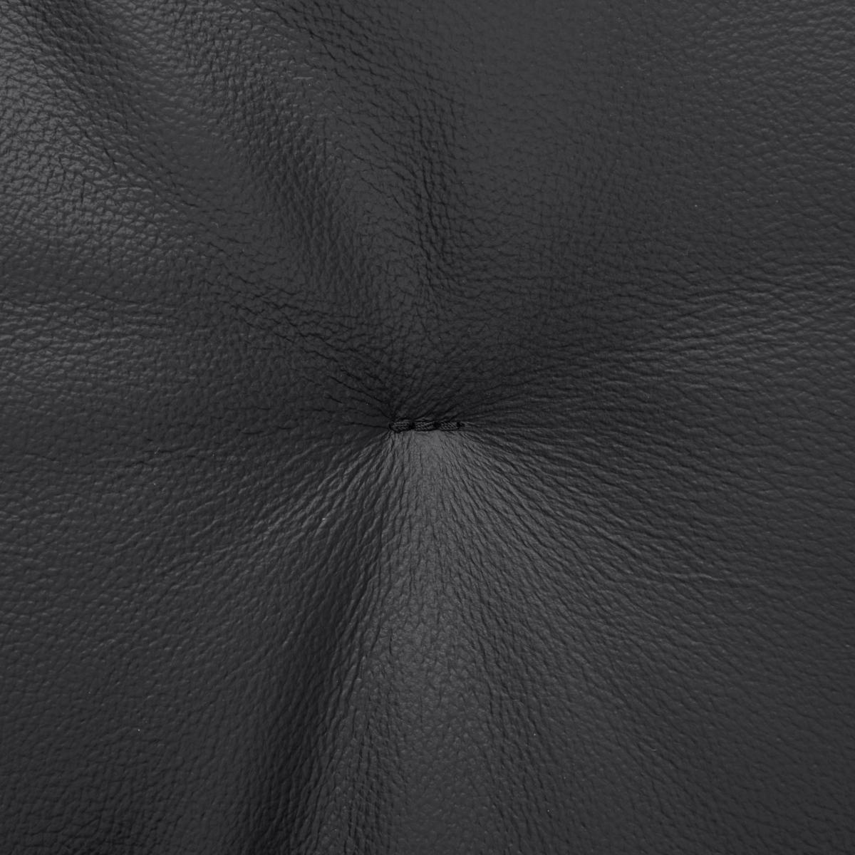 POČIVALNIK S PODNOŽNIKOM,  črna, barva oreha les, tekstil, usnje - črna/barva oreha, Design, kovina/tekstil (77/86-106/82-108cm) - Xora