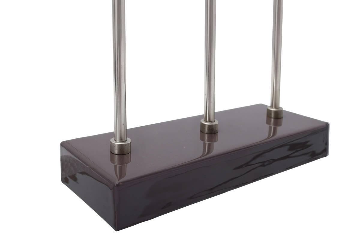 KERZENHALTER - Lila/Silberfarben, Trend, Metall (26/39,5/9cm) - Kayoom