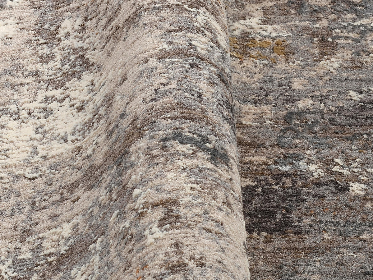 TEPPICH 155/230 cm Elarion Grau, Dunkelgrau, Beige  - Dunkelgrau/Beige, Design, Textil (155/230cm) - Novel