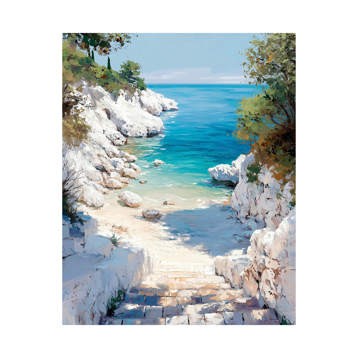 LEINWANDBILD Landschaft & Natur, Strand & Meer 70/100 cm  - Multicolor, Basics, Holz/Textil (70/100cm)