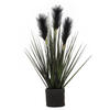 DEKOGRAS  - Schwarz, Natur, Kunststoff/Metall (40cm) - Ambia Home