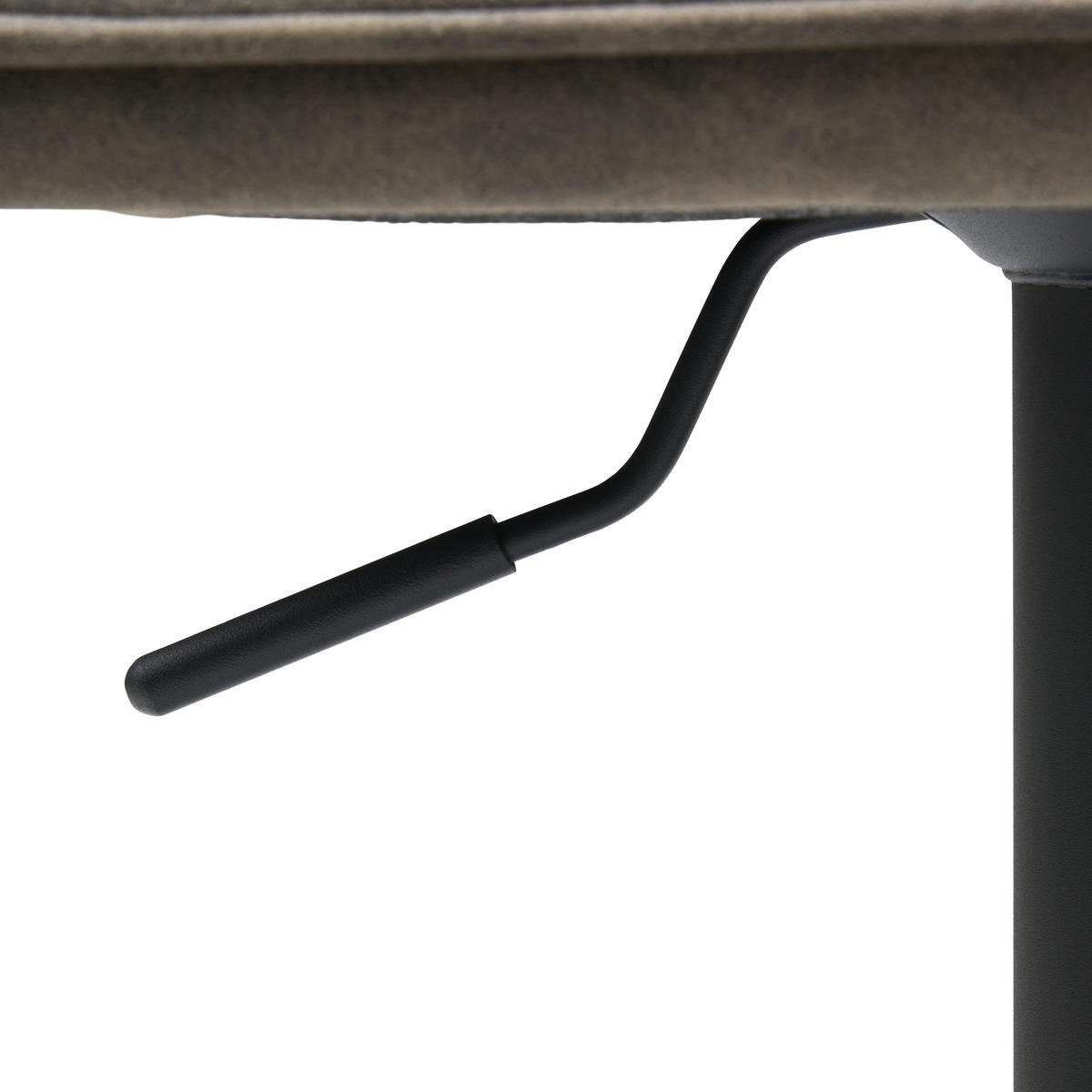 BARHOCKER in Metall, Textil Grau, Schwarz  - Schwarz/Grau, KONVENTIONELL, Textil/Metall (51/90-111/52cm) - MID.YOU
