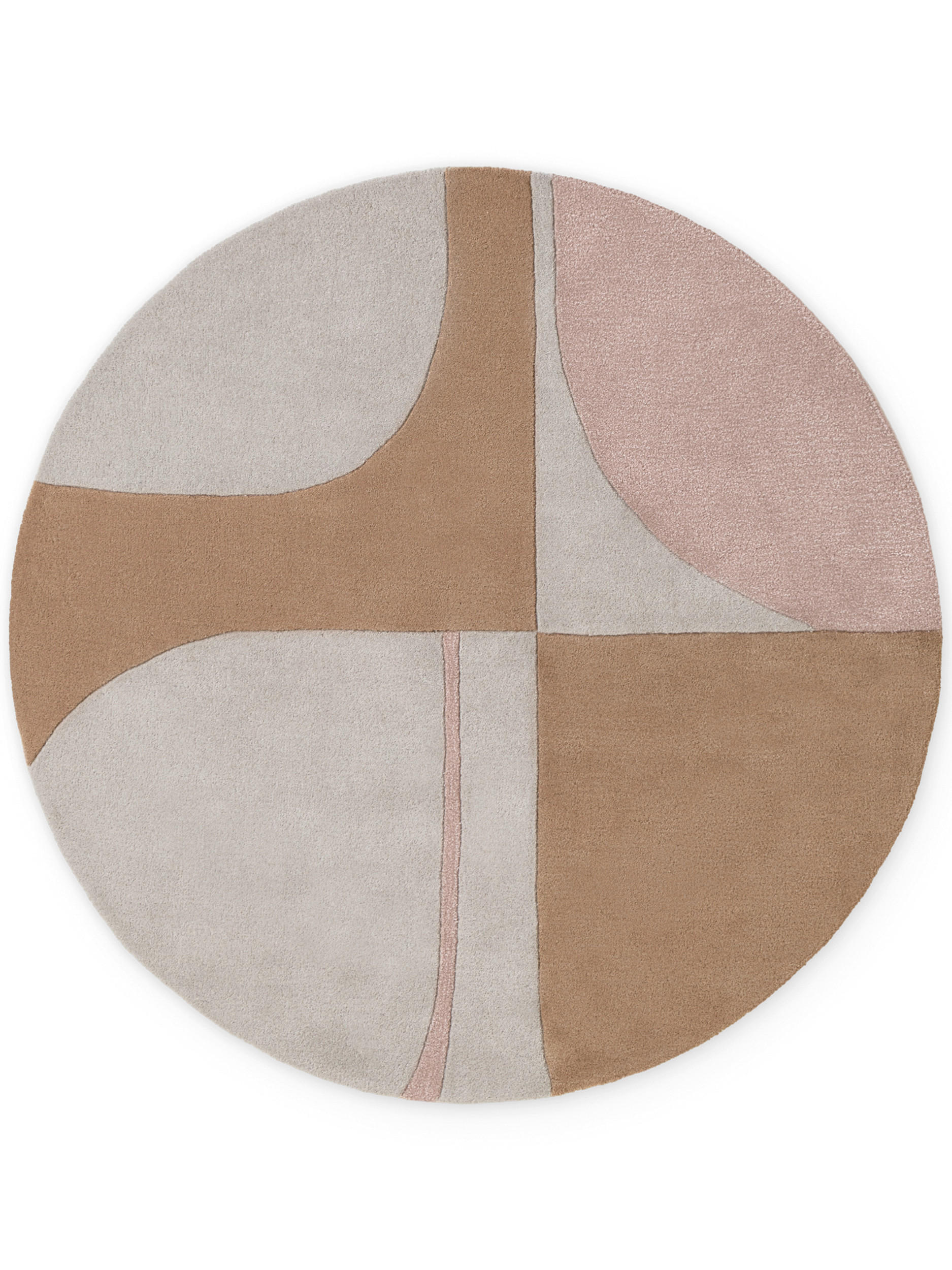 WOLLTEPPICH 200 cm Westminster Windmill Creme, Multicolor rund  - Multicolor/Creme, Basics, Textil (200cm) - Ted Baker