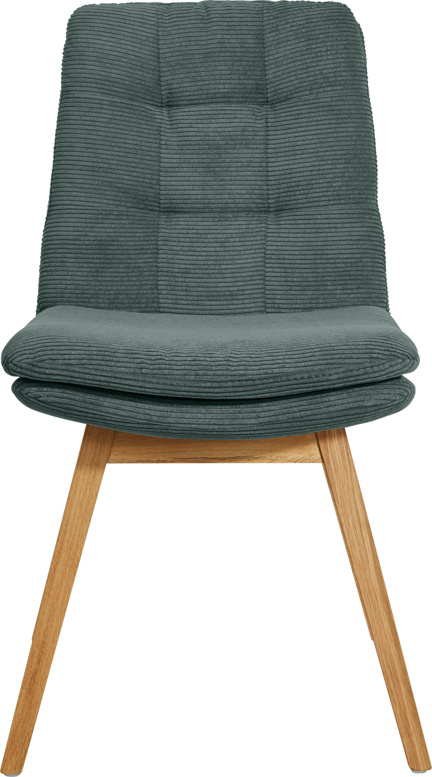 STUHL Cord Grün  - Eichefarben/Grün, Design, Holz/Textil (49/90/69cm) - Johann Jakob